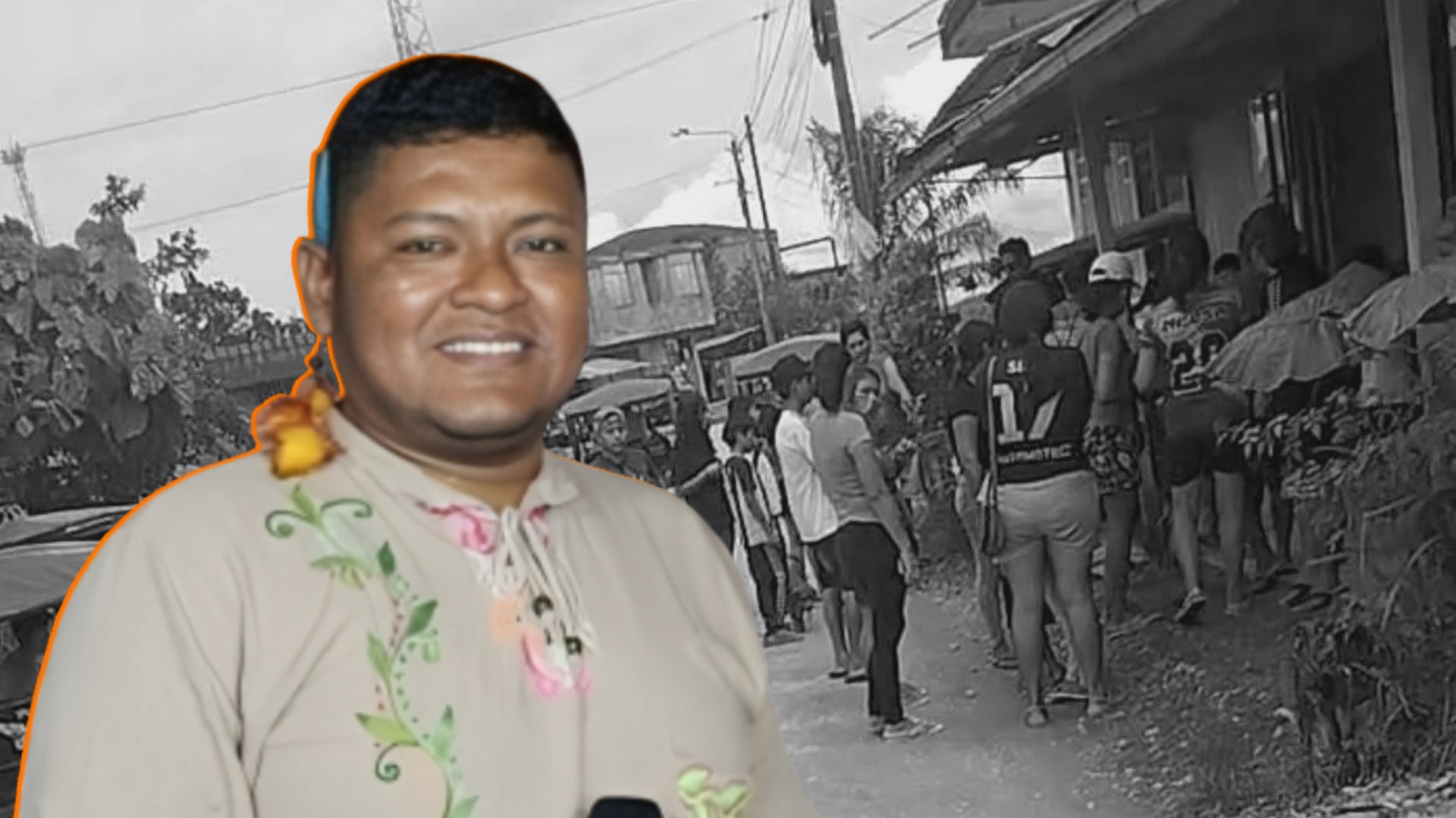 Mitzar Bato Castillejos, periodista de Aguaytía, resultó herido por sicarios. Foto: Composición Infobae Perú