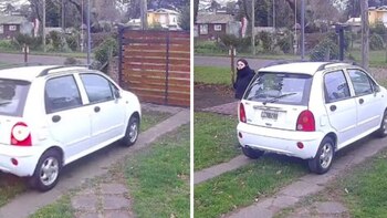 La joven quedó completamente inmóvil