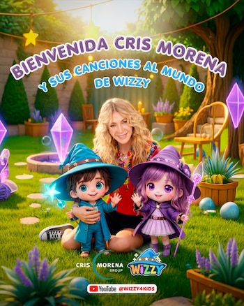 Cris Morena se incorporó al universo animado de Wizzy como socia musical