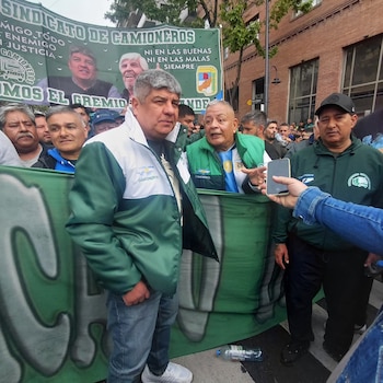Marcha de Pablo Moyano y el Sindicato de Camioneros