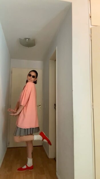 El look final que usó