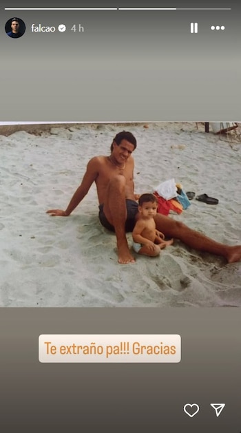 Falcao García publicó foto junto