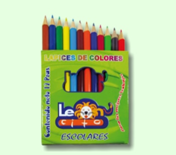 Los lápices de colores de
