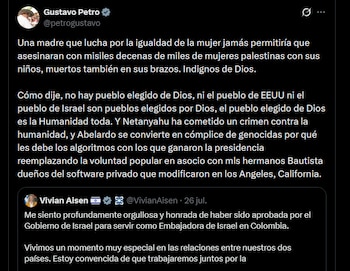 Gustavo Petro - crédito @petrogustavo/X