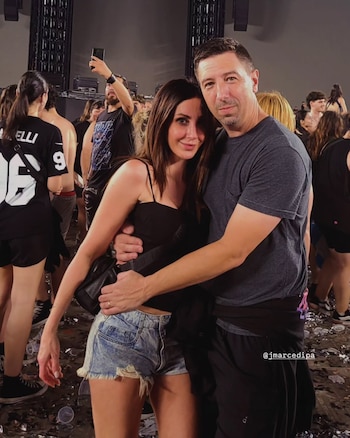 Cynthia y Marcelo, ex concuñados