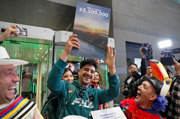 Franco Molina posó con una