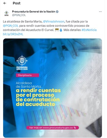 Procuraduría General llamó a la