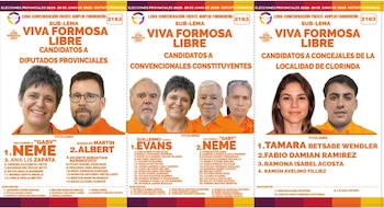 Boleta del sublema Viva Formosa