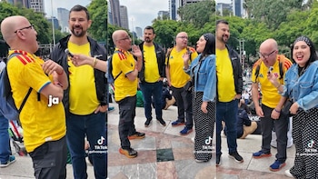 Colombianos en México se viralizaron en TikTok durante el Mundial por una curiosa entrevista: “Nos acostumbramos a no decir chaqueta”