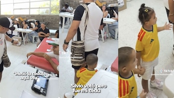 Elecciones en Barranquilla: un niño “botó” la cédula de su papá dentro de la urna y el hecho llamó la atención en el puesto de votación