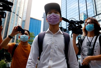 Tsang Chi-kin llega al Tribunal