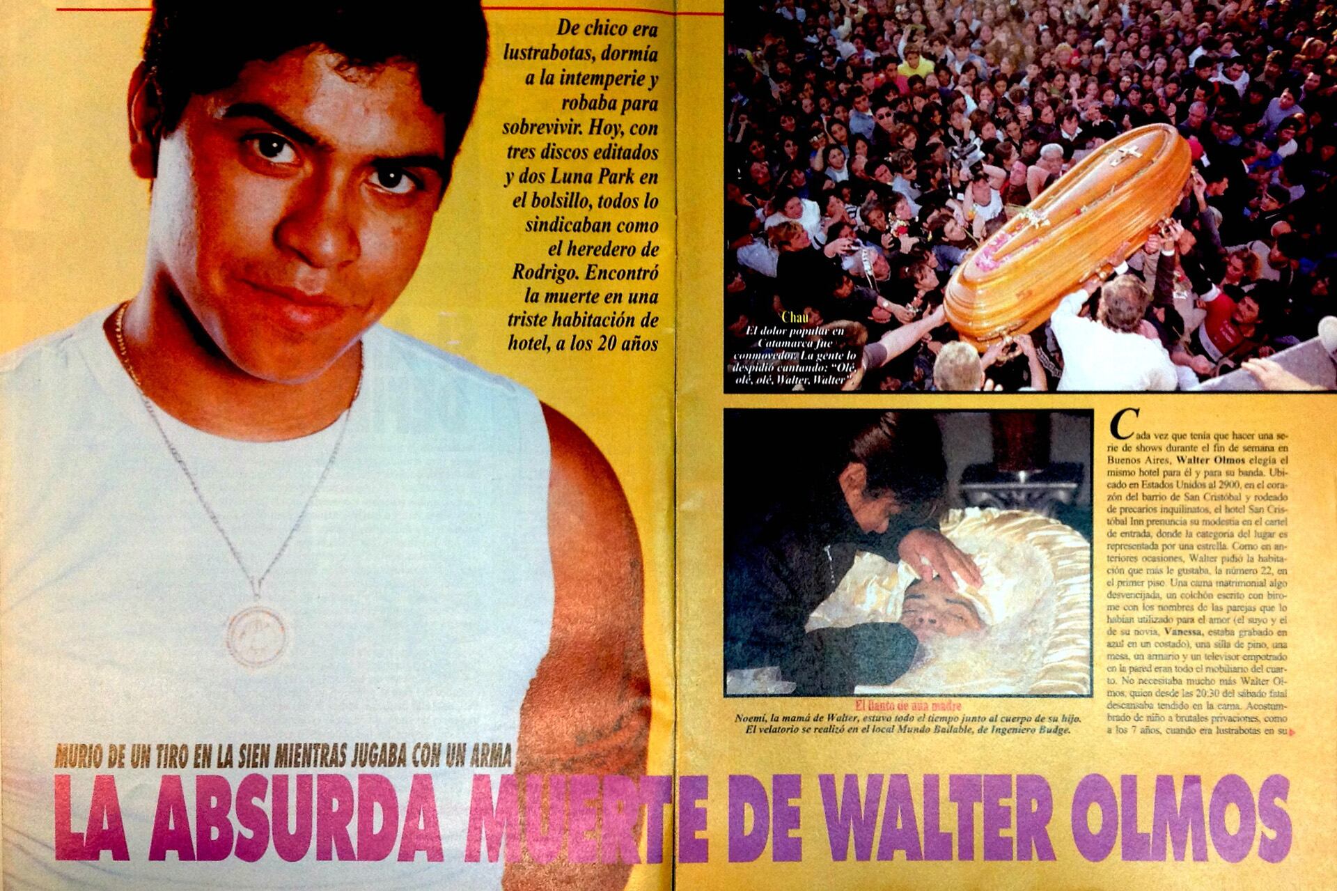 El funeral de Walter Olmos en Catamarca fue multitudinario (Gentileza archivo Tea y Deportea)