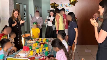 Niñas y niños del programa