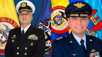 Javier Jaimes Pinilla comandará la Armada Nacional y Juan Jaime Martínez Ossa asumirá como comandante de la Fuerza Aérea Colombiana - crédito ARC y FAC