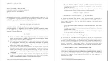 Concejal Andrés Barrios impulsa acciones contra el sesgo anticreyente tras incidente en ceremonia católica en la capital - crédito @ABarriosBernal/X