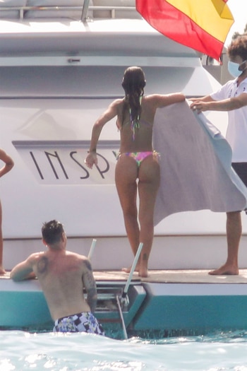 Antonela Roccuzo también se zambulló