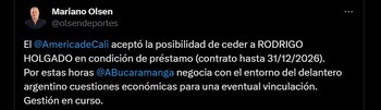 Rodrigo Holgado saldría del América