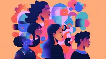 Ilustración de diferentes personas, collage - (Imagen Ilustrativa Infobae)