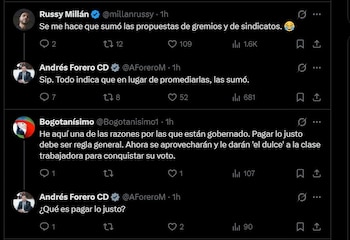 Andrés Forero contestó a varios