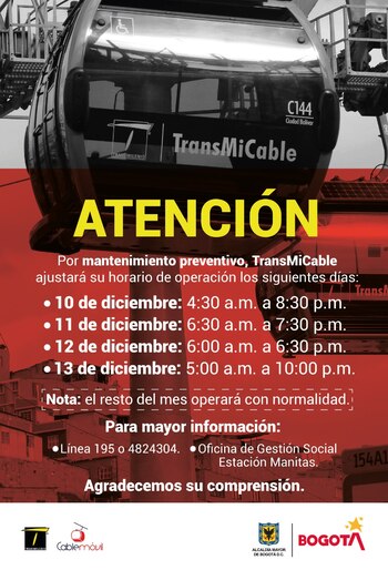 En diciembre, Trasmicable tendrá cambio