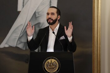 El presidente de El Salvador,