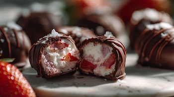 Snack de yogur con trozos