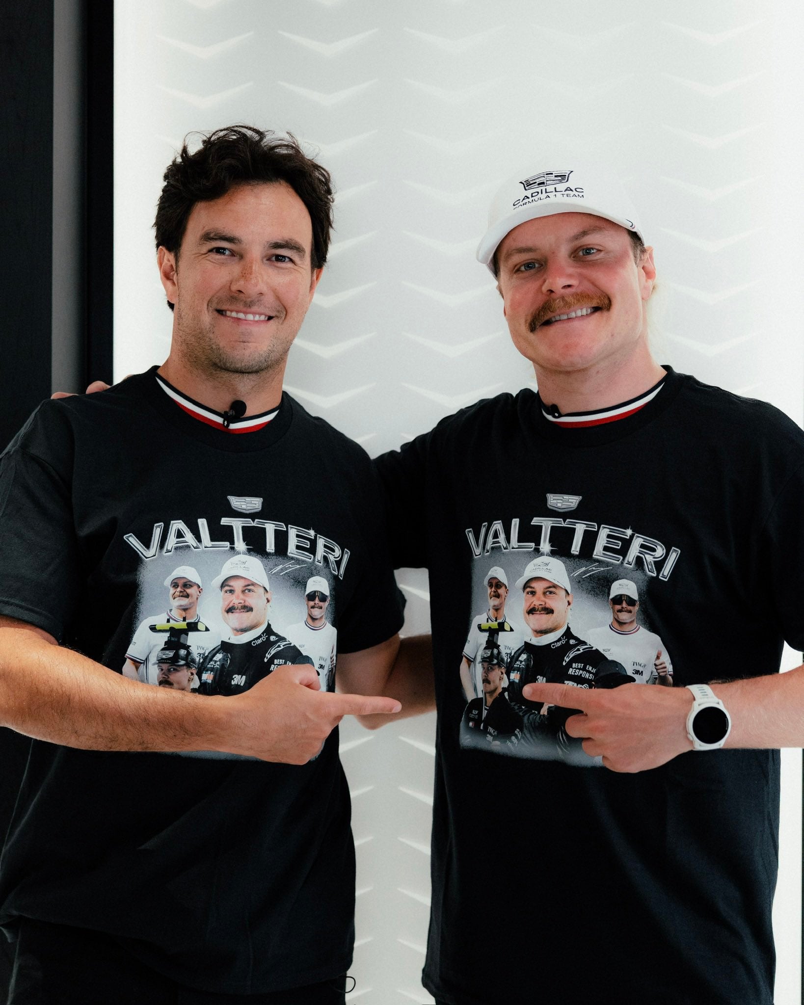 Pérez y Bottas llevan una buena relación. (@Cadillac_F1)