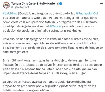 Así lo informó la cuenta