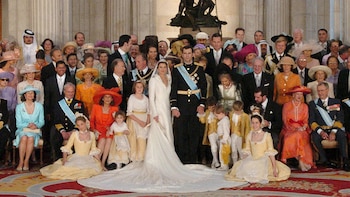 Posado familiar de la boda