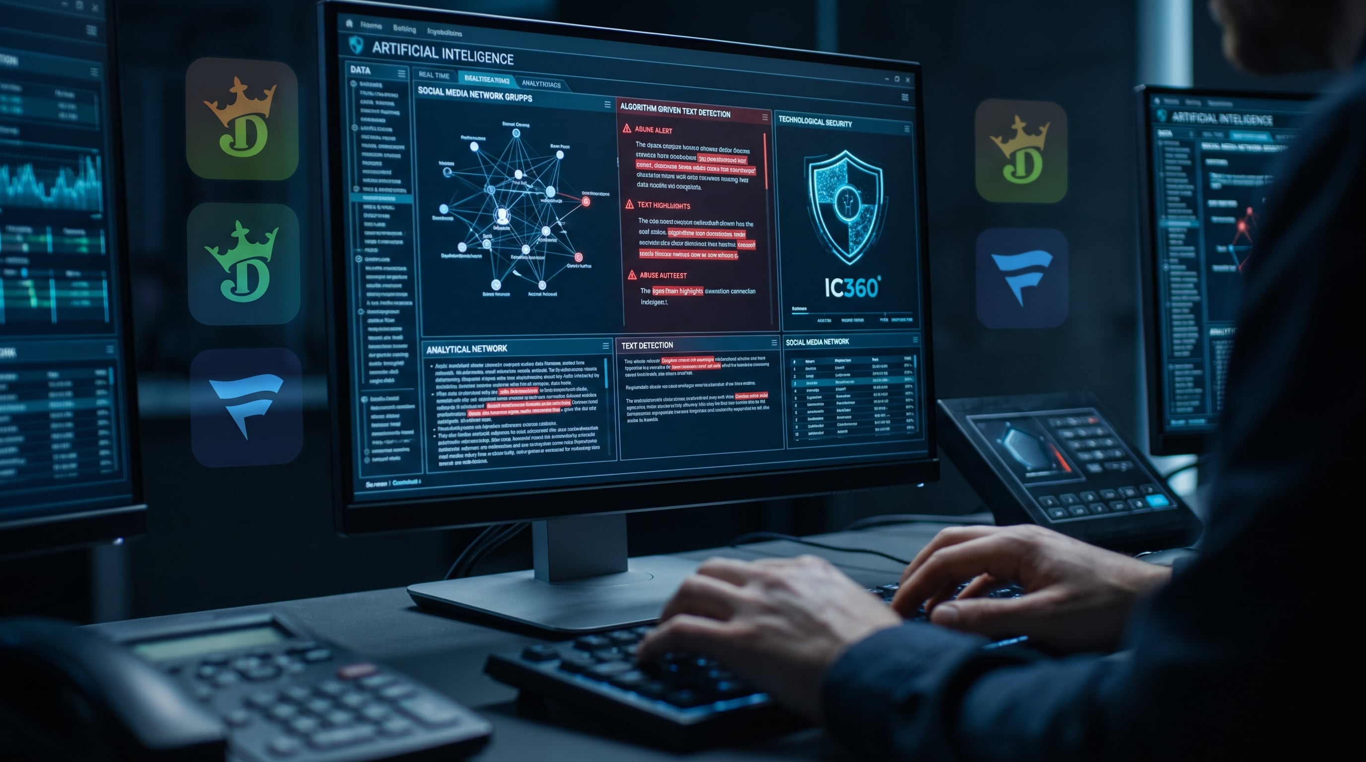 DraftKings y Fanatics usan tecnología de IC360 con inteligencia artificial para detectar publicaciones abusivas en redes sociales e identificar a sus autores dentro del mercado de apuestas deportivas (Imagen Ilustrativa Infobae)