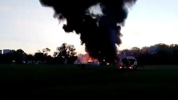 Un avión militar ruso se