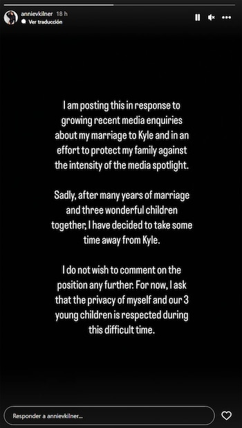 El anuncio de Annie Kilner