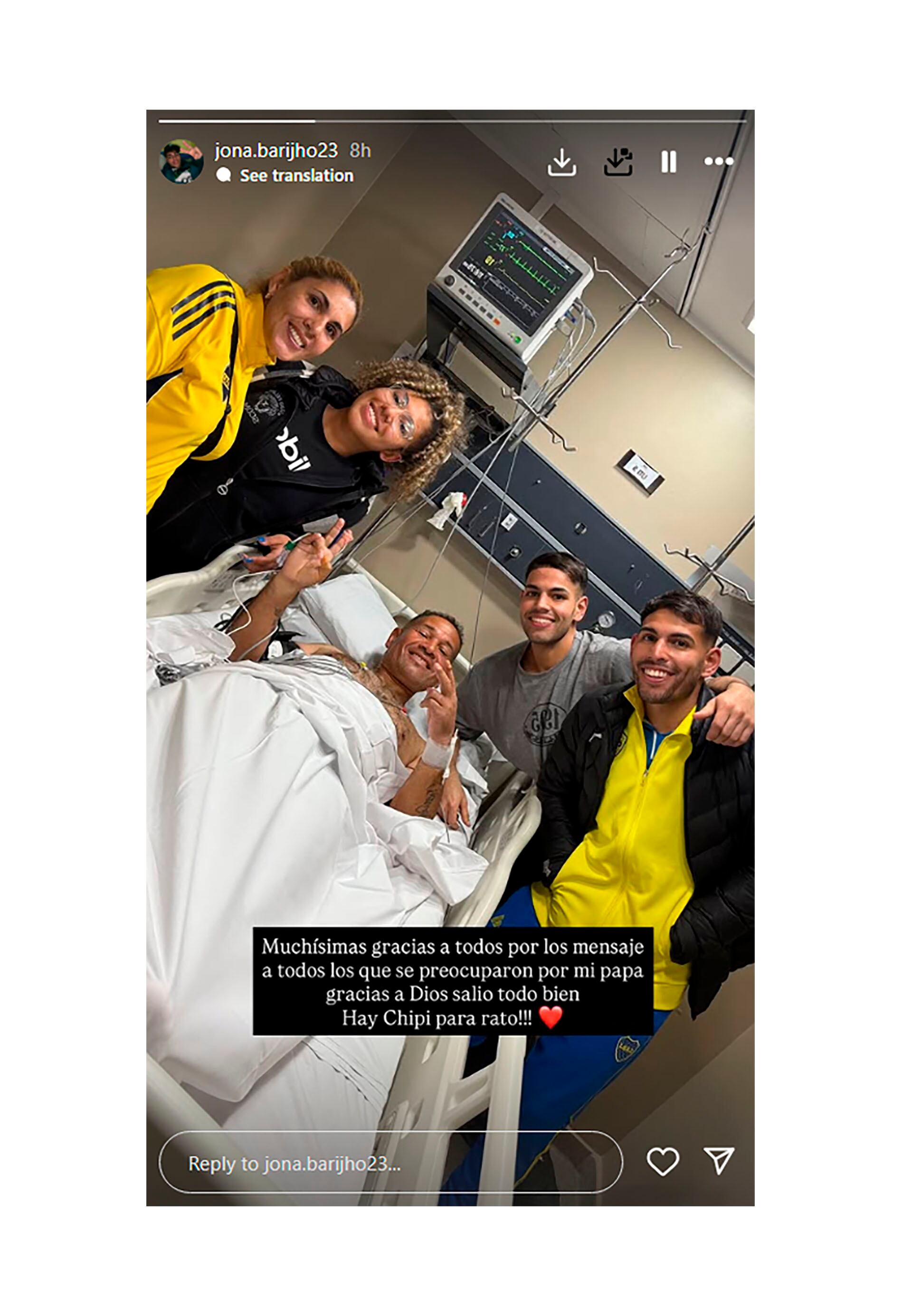 El mensaje del hijo del Chipi Barijho