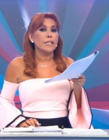 Magaly Medina falou após a ameaça da lei e apontou para Jefferson Farfán: “Deixar que me conduzam?” Captação: Magaly TV La Firme.