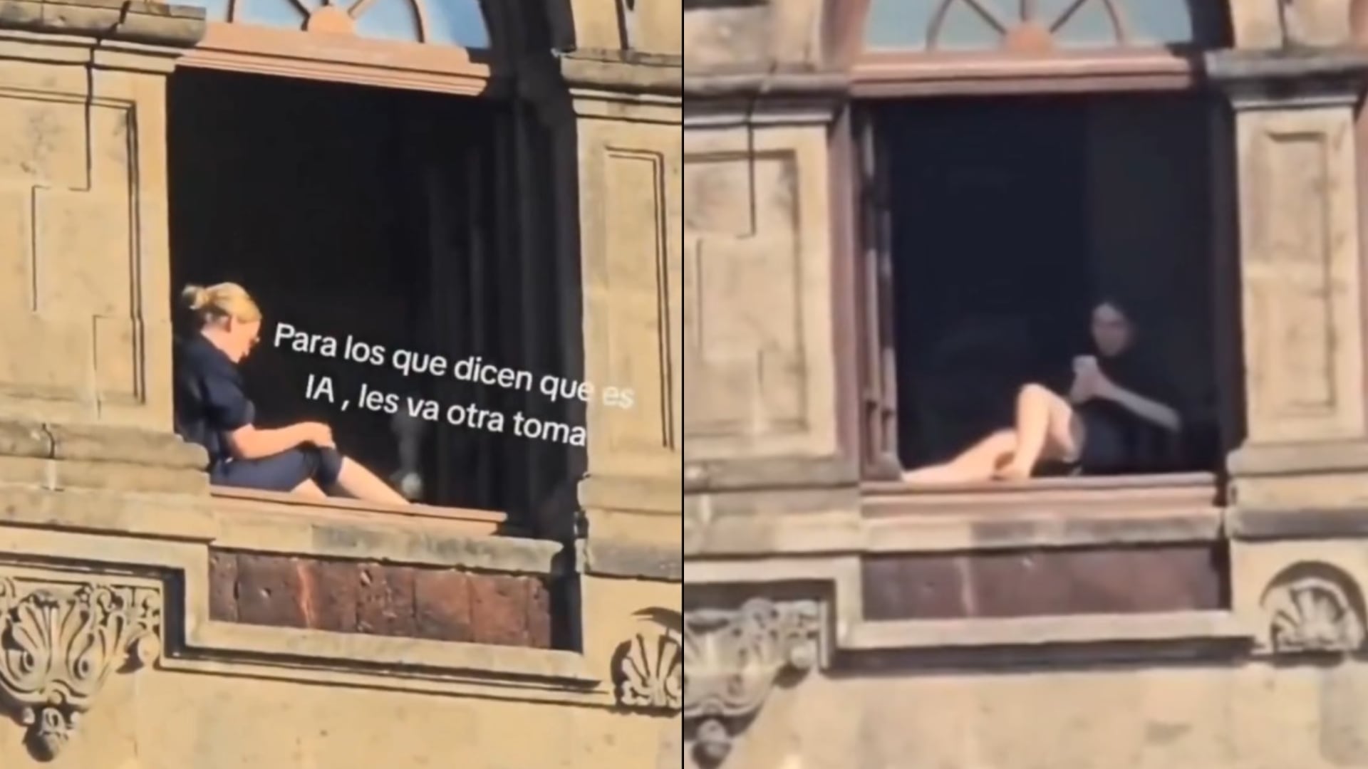 Difunden nuevo video de mujer tomando el sol en Palacio Nacional. | X- Vampipe