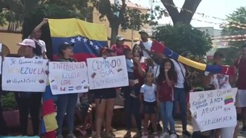 protesta de venezolanos