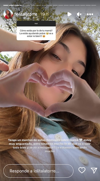 El mensaje de Lola Latorre