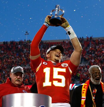 En la imagen, Patrick Mahomes,