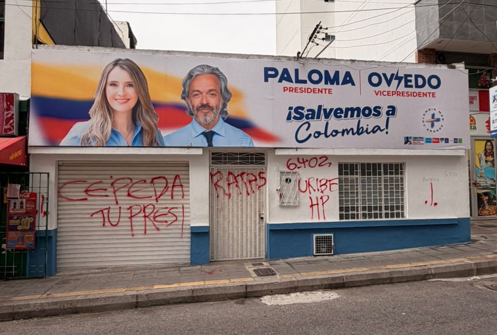 Los congresistas informaron que la sede política del Centro Democrático en Bucaramanga no tiene cámaras de seguridad - crédito Prensa/Suministrada a Infobae Colombia