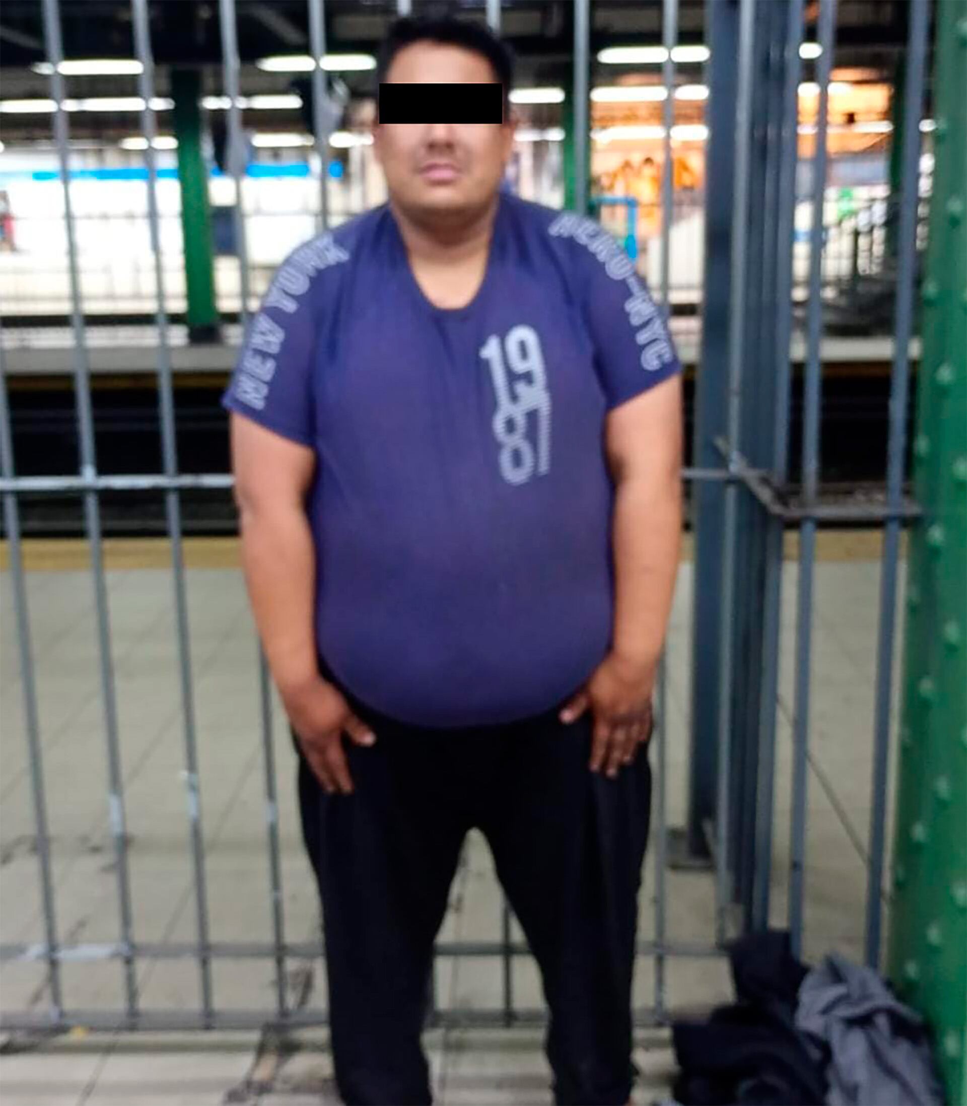 El agresor luego de ser detenido