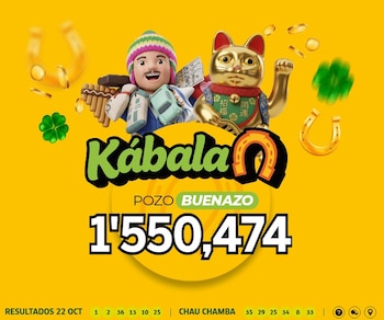Kábala resultados HOY: Pozo Buenazo de más de S/1,5 millones este 22 de octubre. Captura: La Tinka web.