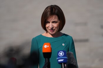 Maia Sandu (Carl Court/PA Wire/dpa)