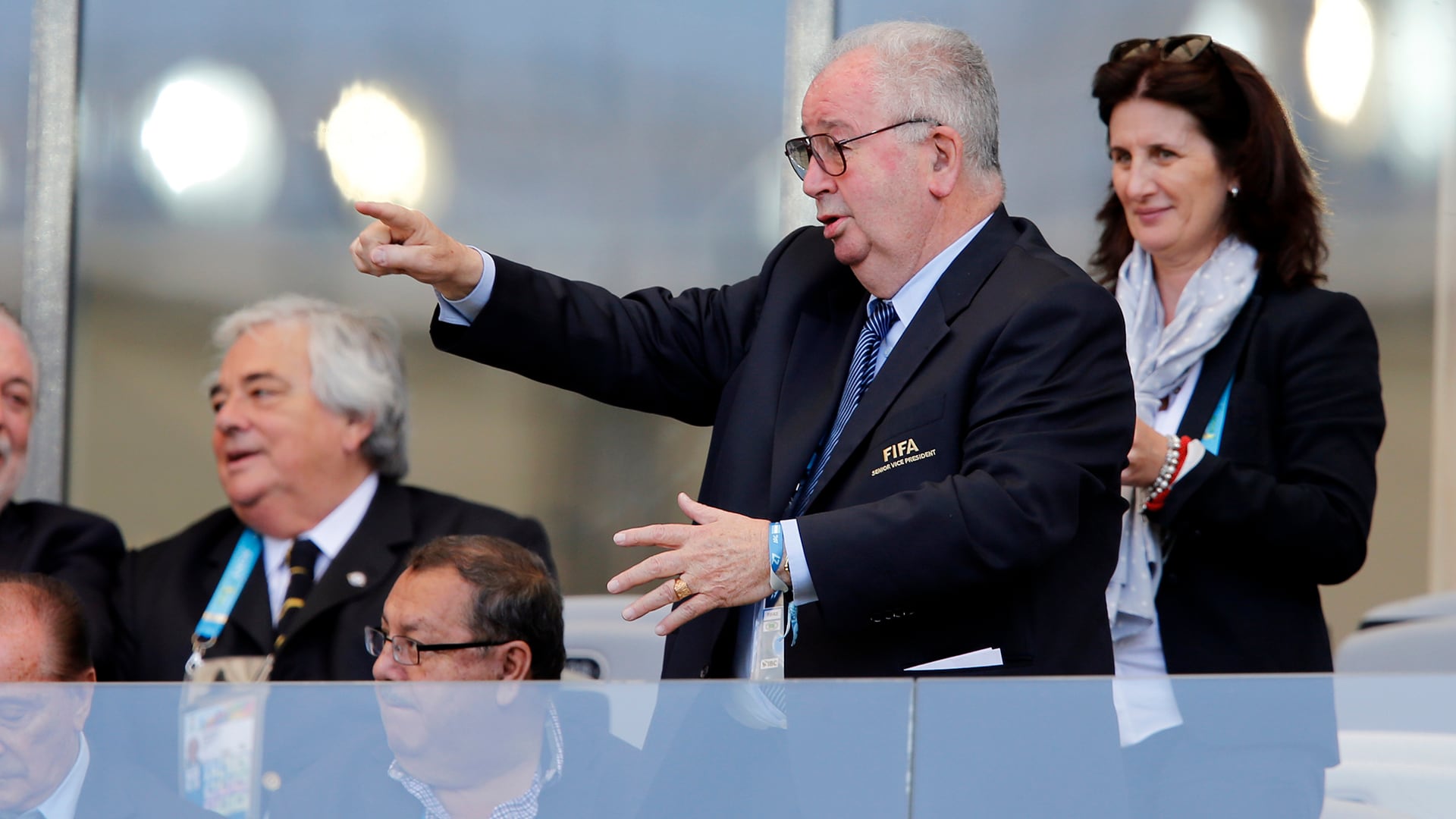 Julio Grondona durante la Copa del Mundo de Brasil 2014