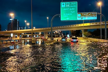 Las imágenes de las inundaciones que impactaron Dubai