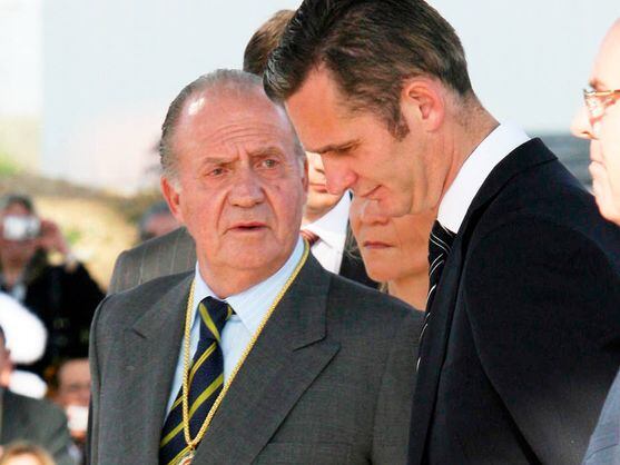 El rey Juan Carlos e Iñaki Urdangarin (EFE).