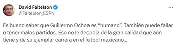 David Faitelson cambia de opinión