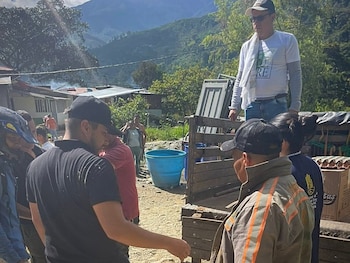 Fuego destruyó viviendas en la vereda La Coqueta, 14 personas damnificadas - crédito Alcaldía Municipal de Génova/Facebook