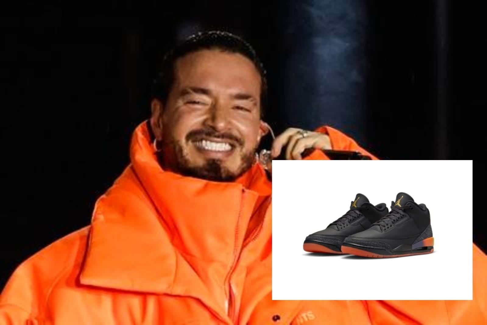 J Balvin fue el primer artista latino que colaboró con la Jordan Brand para aportar nuevos diseños de zapatillas. Hasta la fecha la colaboración lleva cuatro lanzamientos - crédito Etienne Laurent/EFE