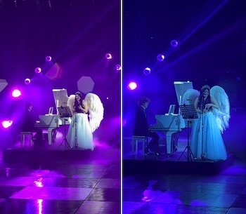 Sol cantó unas canciones junto