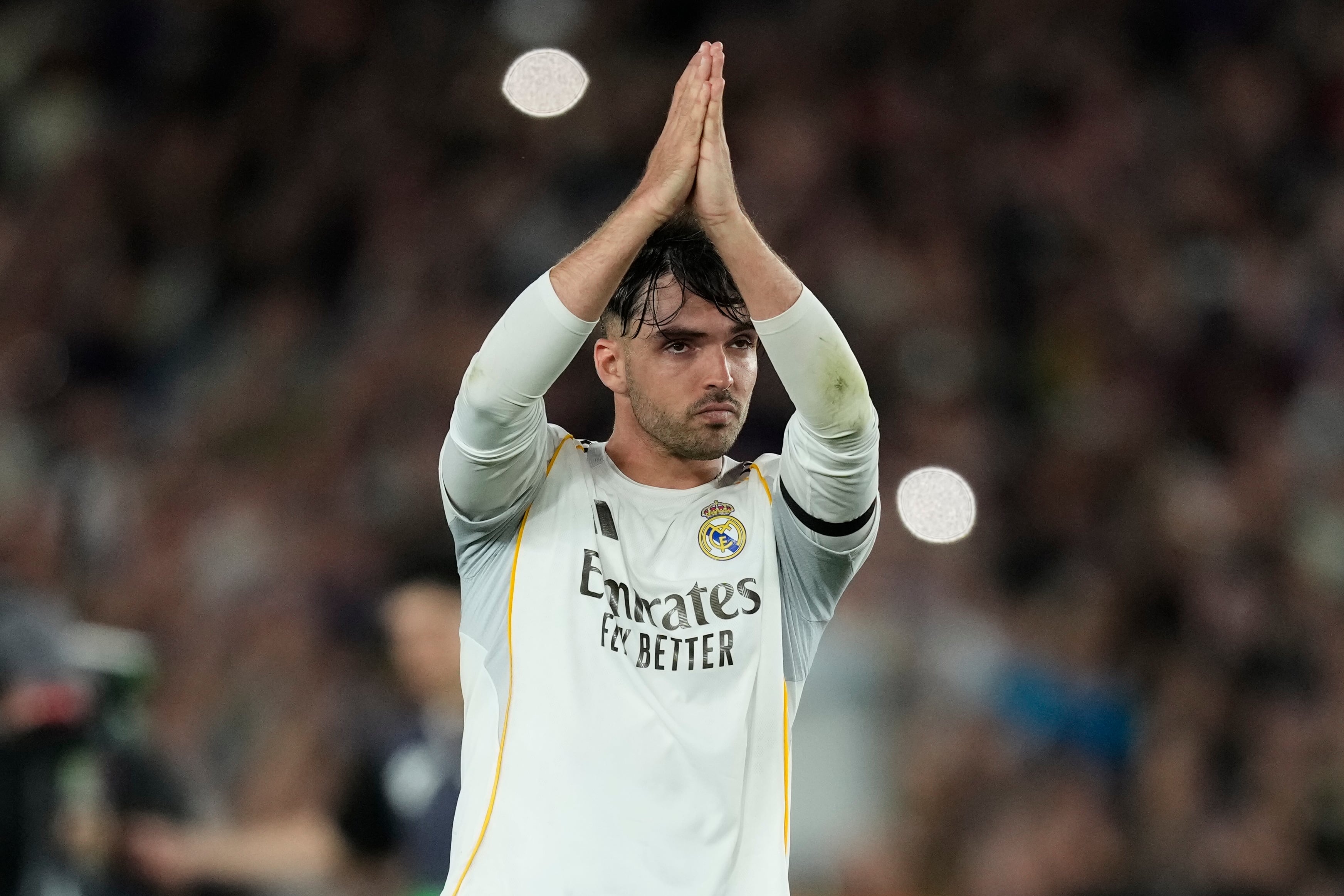 Raúl Asencio, futbolista del Real Madrid. (EFE/Enric Fontcuberta)